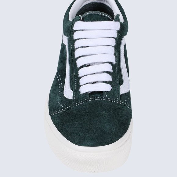 NIB Vans Pig Suede Old Skool (Jungle Green/True White) VN0A5JMI94T1 US Mens 12 - Picture 6 of 6